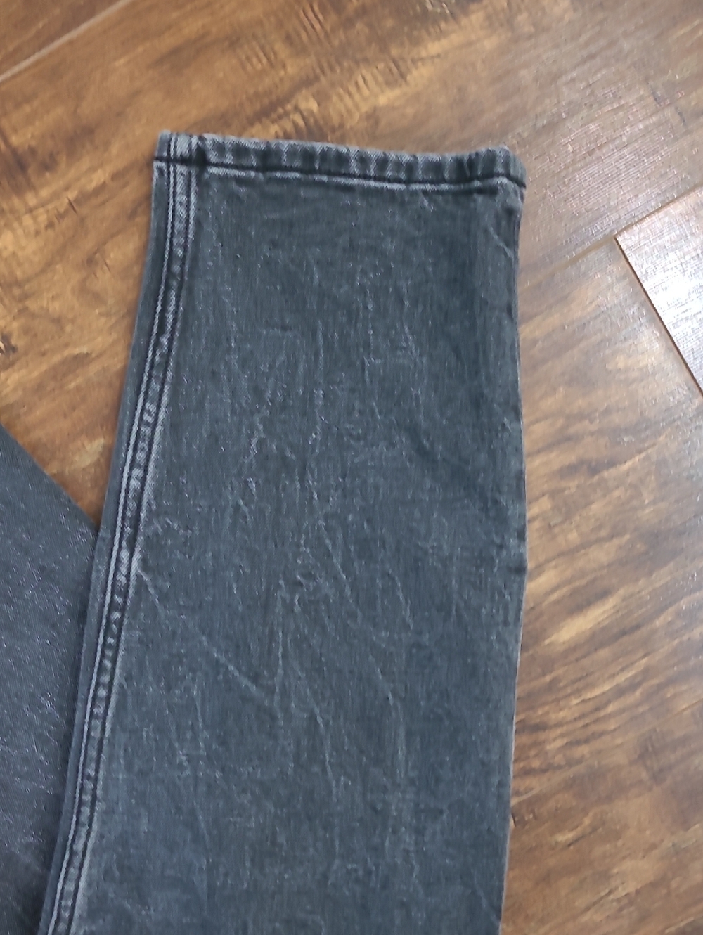 Abercrombie & Fitch The Mom Washed Black Straight Jeans High Rize Size 29/8 - Picture 4 of 9